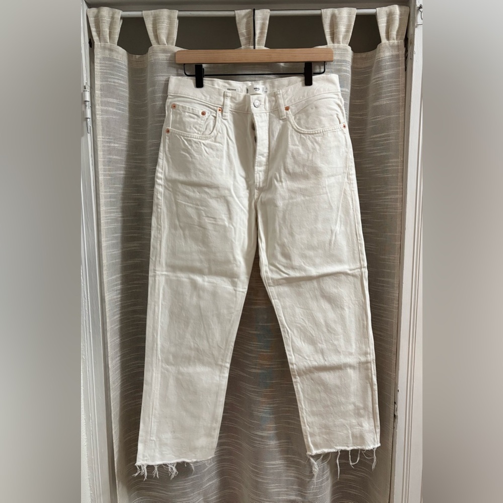 Mango White Jeans